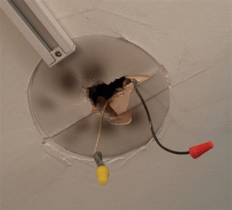 how to change a ceiling junction box|installing ceiling outlet box.